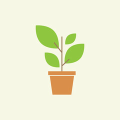 Flower Vase Icon Vector Design. Interior, home comfort. Vector icon