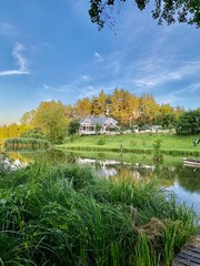 Fototapeta premium house on the river
