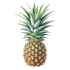 Fototapeta premium Pineapple, isolated on white background