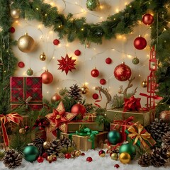 christmas tree with gifts