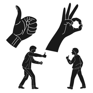 Hand gestures illustration