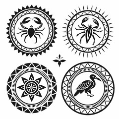 Fototapeta premium Abstract symbols collection