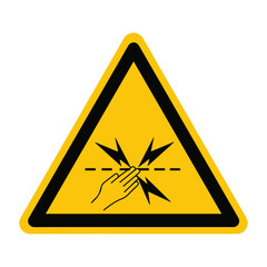 Warning Electric Fencing Symbol Sign, Vector Illustration, Isolate on White Background