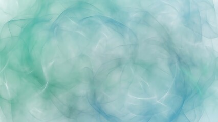 Obraz premium Soft blue and green smoke swirling in air