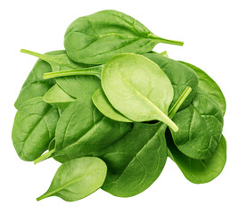 Spinach isolated, full depth of field