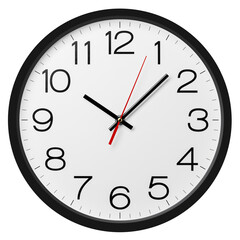 Clock isolated, full depth of field