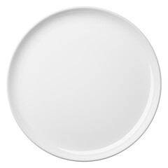 Plate, empty utensil, isolated, full depth of field