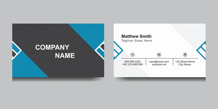 Modern Minimalist Business Card Template Design, Architecture Company Branding Identity - Powered by Adobe