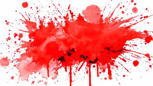 Blood splash on white background, multi shot isolate, blood, stain, red, crime, splatter, splash