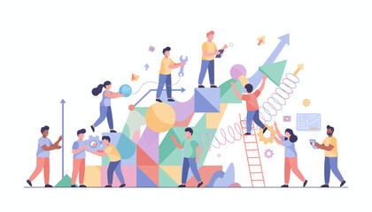 Collaborative Team Building Success and Business Growth Strategy