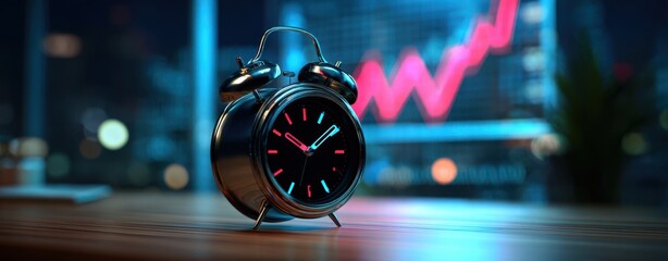 The Alarm Clock Emphasizing Time Pressure Amid Rapid Financial Market Growth and Trading