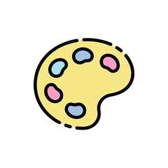 Artist Color Palette Icon