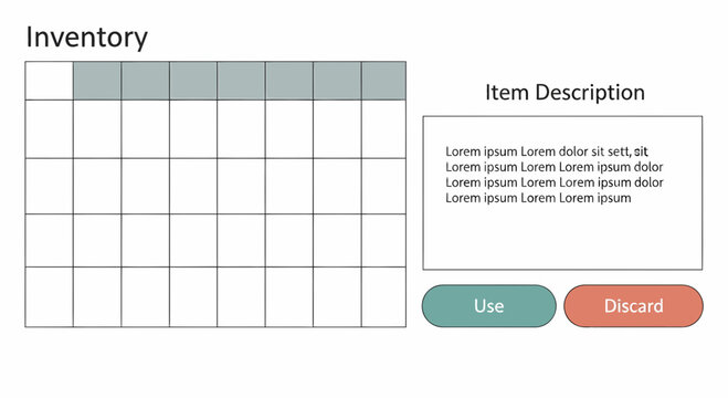 Organized Inventory Table For Business Material Tracking Management