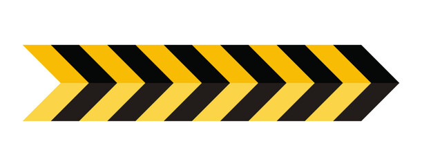 Yellow and black chevron warning pattern vector background, diagonal hazard stripe design abstract vector.