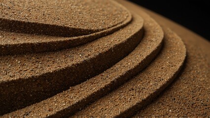 Modern design featuring close up of chocolate cake on table - Generative AI