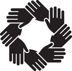 Obraz premium Hands together in unity and support