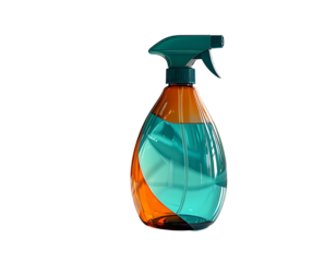 Teal and Orange Plastic Spray Bottle wit