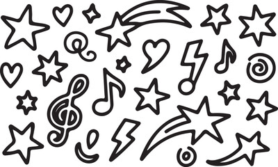 Creative Music and Artistic Icons.