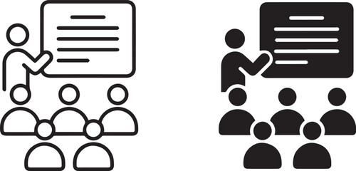 group of people having a discussion, conversing, speech bubbles, green icons, corporate meeting, collaborative work symbol,vector,illustration,graphic design