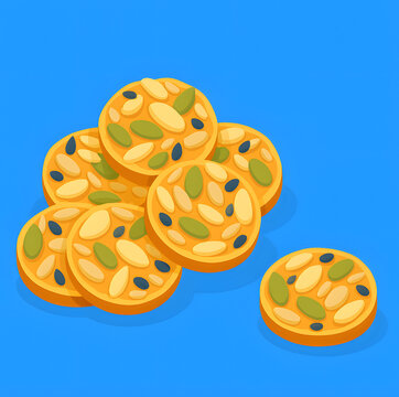 Florentine cookies or biskut Florentine (biskut raya malaysia)