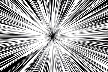 Obraz premium Visual effect shows lines radiating from a central point creating a dynamic display of movement and energy during a creative project