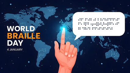 World braille day awareness and celebration
