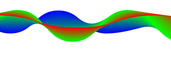 Abstract colorful wave design on a black background showcasing vibrant hues