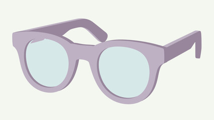 Stylish Light Purple Eyeglasses with Clear Lenses on a Light Background