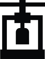 Obraz premium wine preservation system silhouette vector illustration on transparent background