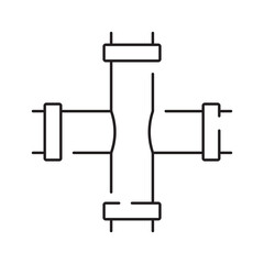 Industrial Pipeline System with Valves and Connectors