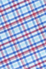 Multi colored plaid fabric background textured