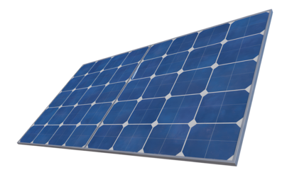 Solar panel isolated on white background
