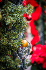 Christmas Tree and Festive Holiday Decorations in the Atrium of Sapporo Factory, Hokkaido, Japan