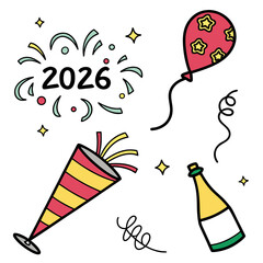 Obraz premium Celebration of 2026