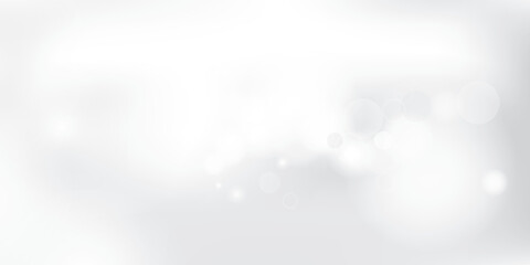 Glowing light Christmas background, bokeh light pattern,bright images of New Year celebrations, with white and gray color background. Vector illustration.