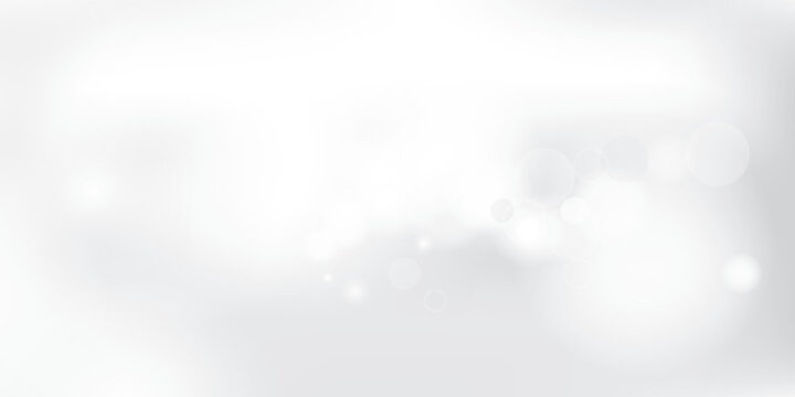 Glowing light Christmas background, bokeh light pattern,bright images of New Year celebrations, with white and gray color background. Vector illustration.