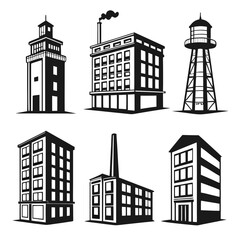 Fototapeta premium Industrial buildings