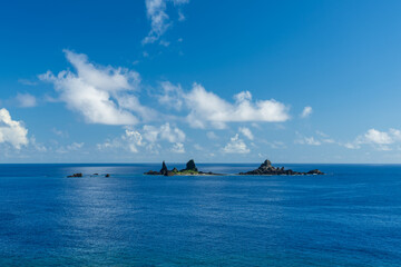 Warship Rock Sea Stack, Dramatic Coastal Rock Formation over Turquoise Ocean