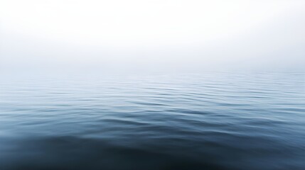 Soft Water Pattern on Misty Lake