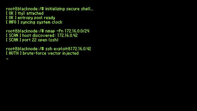 8-bit pixel art neon green shell script on black terminal screen. looped animation 4k 30fps
