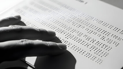 Hand holding a pen poised to mark or correct a document