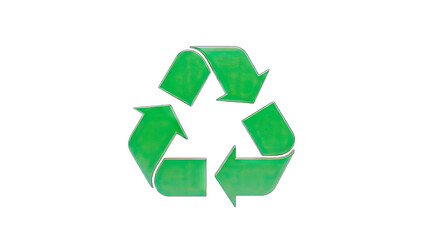 Recycling Symbol Isolated on White Background