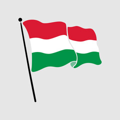 national flag of hungary illustration 