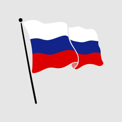 national flag of russia illustration 