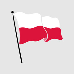 national flag of poland illustration 