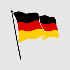 national flag of germany illustration