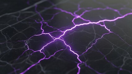 Vibrant Purple Lightning Bolt on Dark Background.