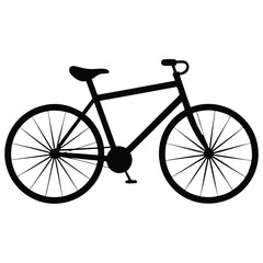 Vintage cycle silhouette vector illustration