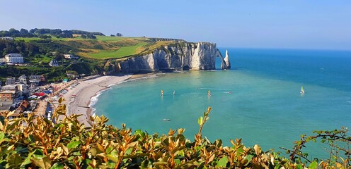 Vue sur Étretat, France © Alain Crépin