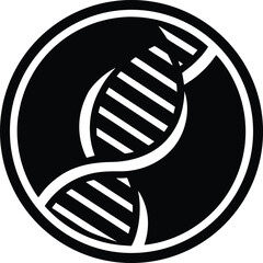 Plasmid silhouette vector art Illustration